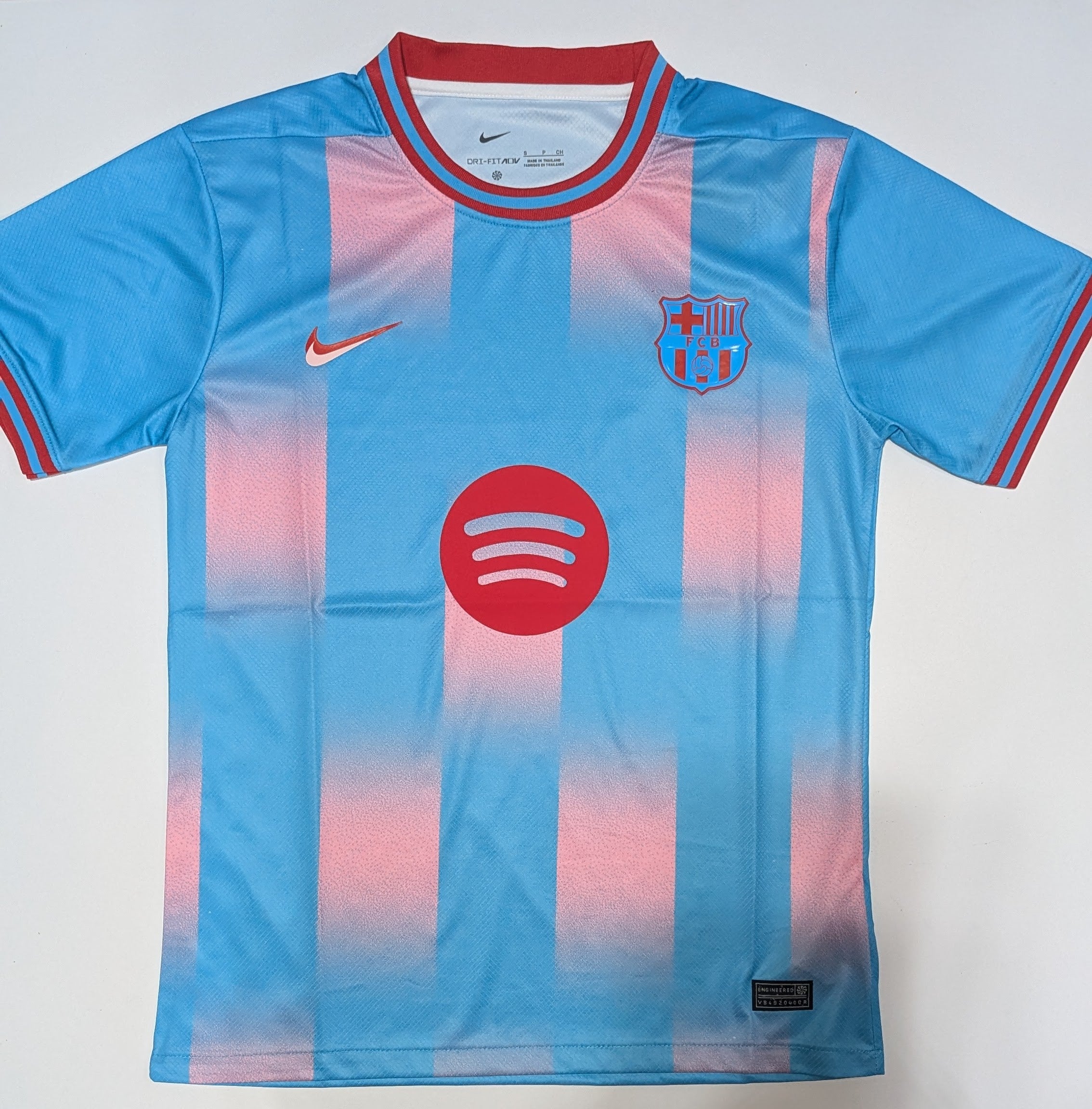 Barcelona "Aqua" Blue and Pink Jersey