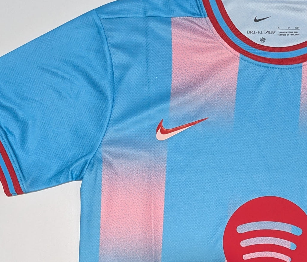 Barcelona "Aqua" Blue and Pink Jersey